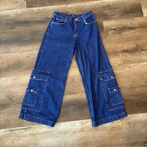 BDG| Blue Wide-Leg Cargo Jeans